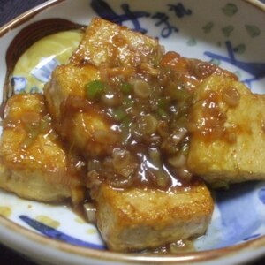 甘辛 豆腐ステーキ